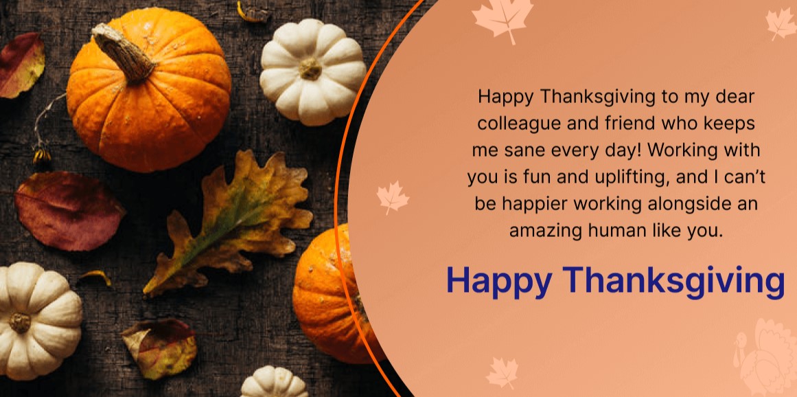 Business Thanksgiving message to customers